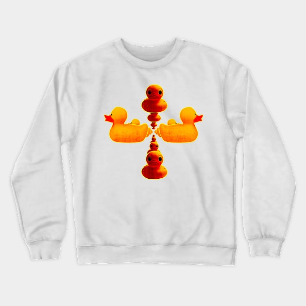 Ducky Ducks Crewneck Sweatshirt by crunchysqueak